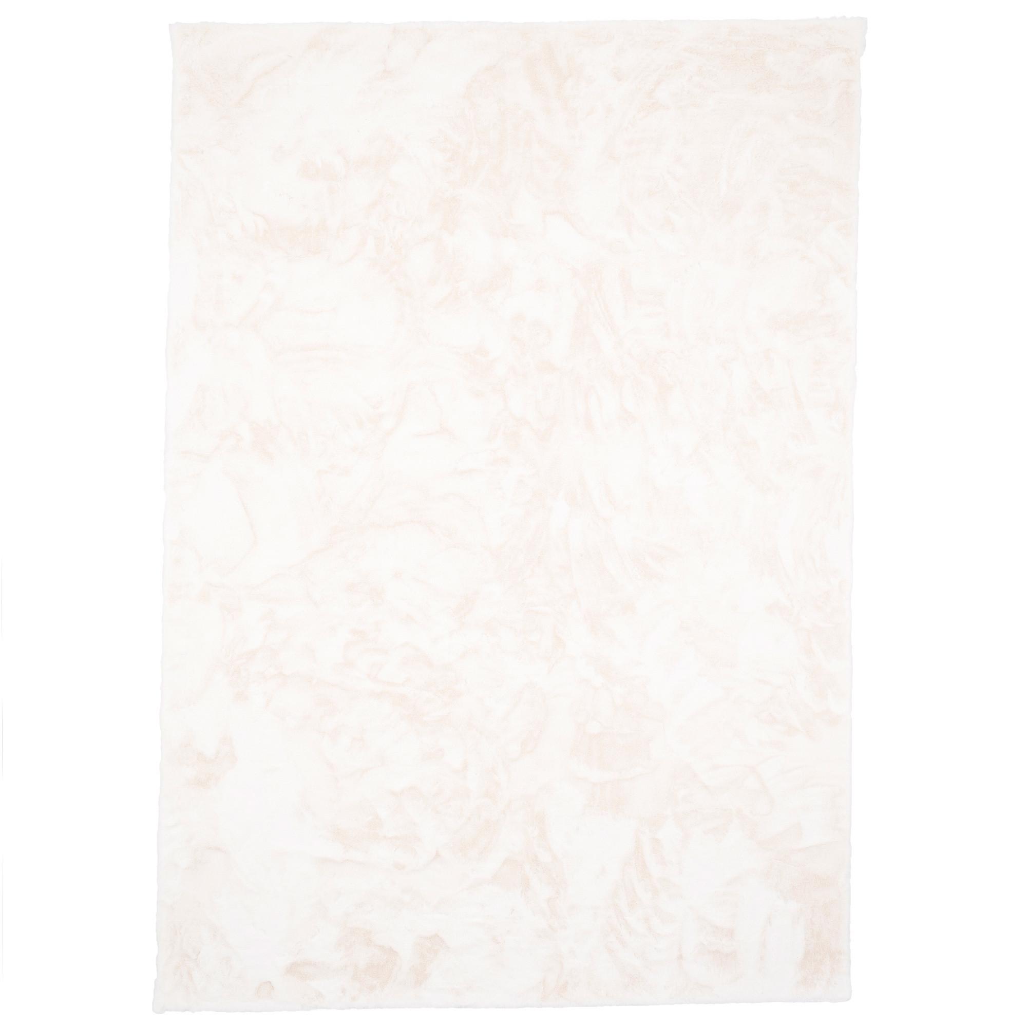 FELLTEPPICH LUXUS SUPER SOFT PLUSH - Weiß, Textil (140/180cm) - Pergamon