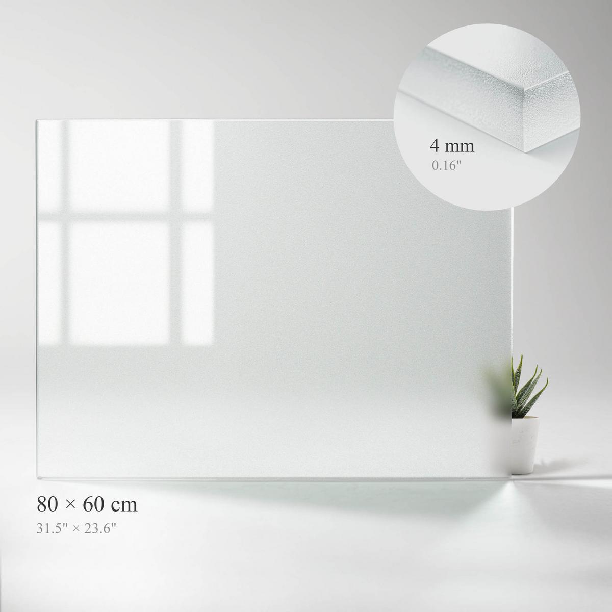 TISCHPLATTE 80x60 cm - Transparent, Glas (60/80/0.4cm) - Wallfluent