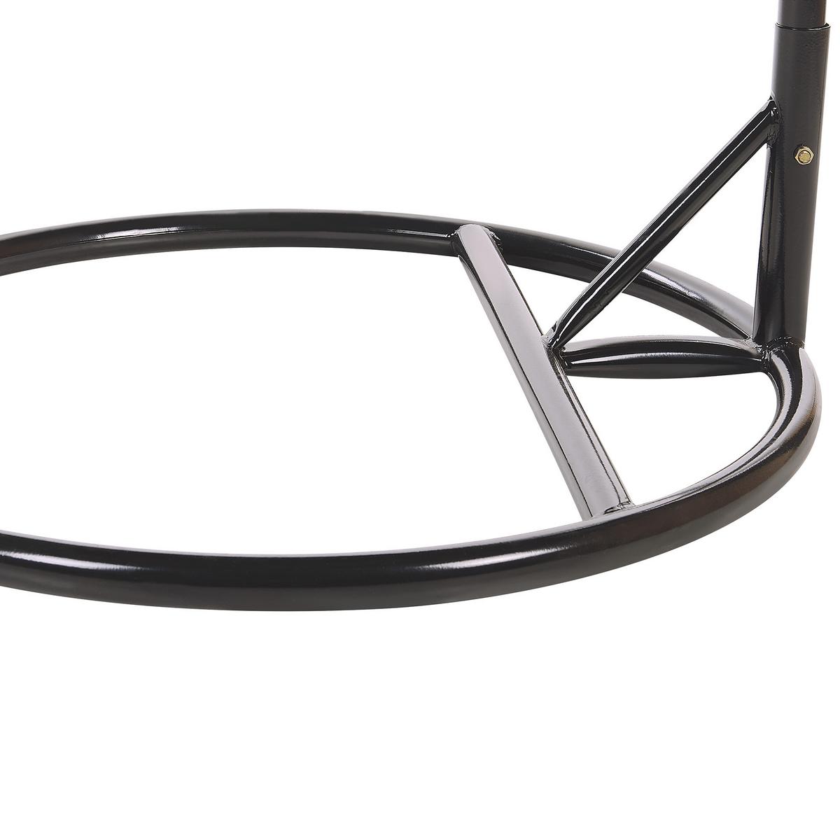 HÄNGESESSEL mit Gestell PE Rattan natürlich 97 cm Pineto - Beige, Kunststoff (80/199/97cm) - Beliani