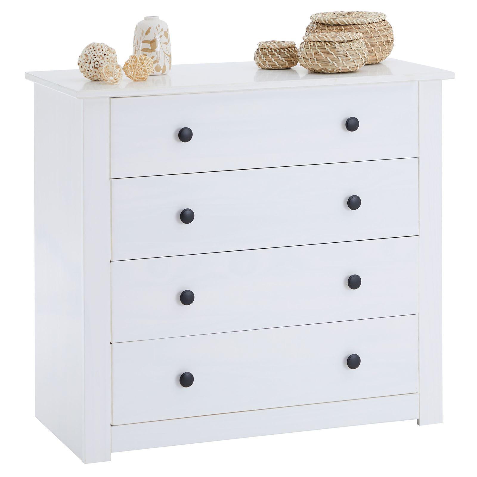 KOMMODE PAULO weiß - Weiß, Holz (80/74/40cm) - CARO-Möbel