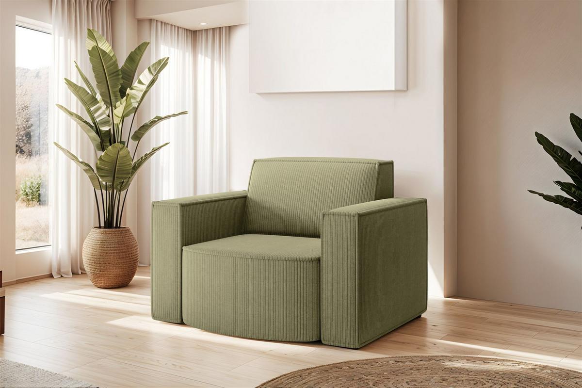 SOFASET Palma In Scala - Opal, Holzwerkstoff/Textil (236/78/165cm) - Fun Möbel