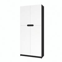BÜROSCHRANK Logan Fronten in Weiß matt - Weiß, Holzwerkstoff (82/184/37cm) - Vladon