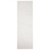 TEPPICH aus Wolle CARVE in Weiß, geometrisch, 80 x 230 cm - Beige, Textil (80/230cm) - KADIMA DESIGN