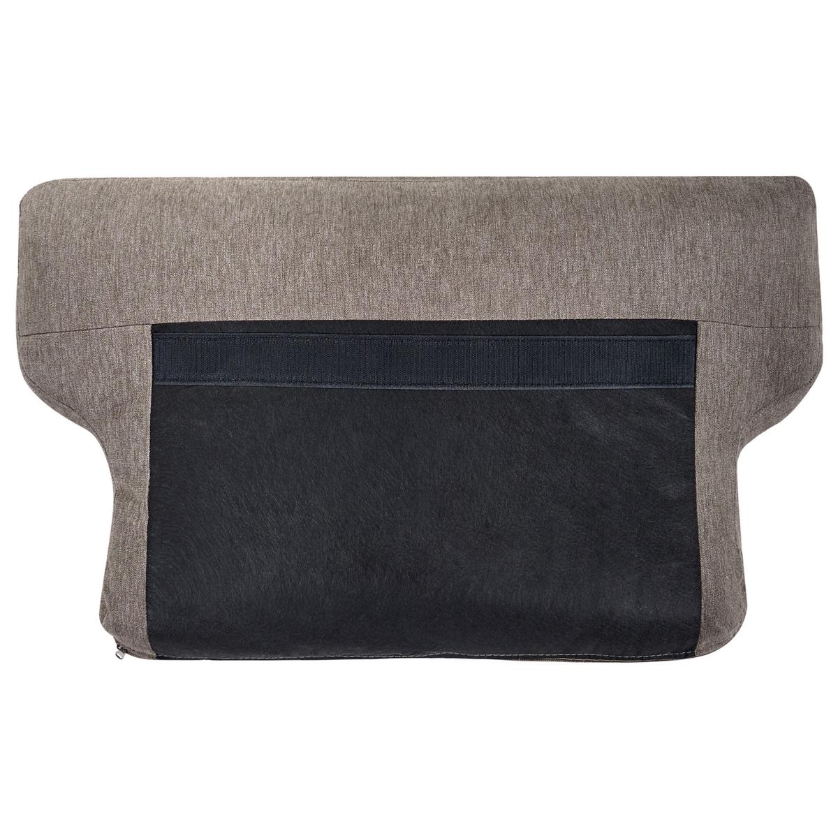 SESSEL Stoff Braun Lousto - Schwarz/Braun, Textil/Metall (102/85/65cm) - Beliani