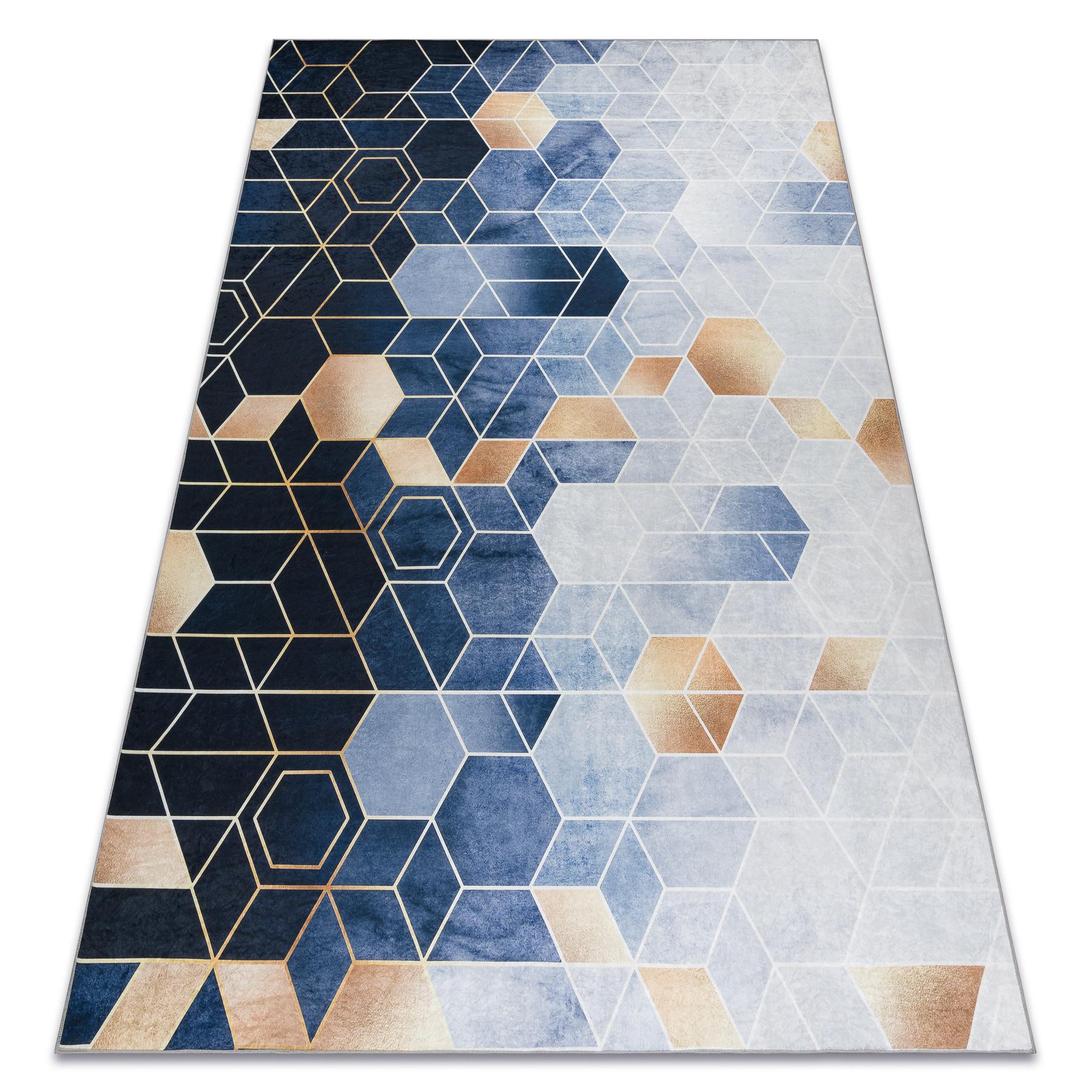 TEPPICH Andre 80/150 cm - Blau, Textil (80/150cm) - rugsX
