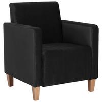 SESSEL Kaylee Samtvelours schwarz - Schwarz, Kunststoff (70/81/71cm) - 58aufmkessel