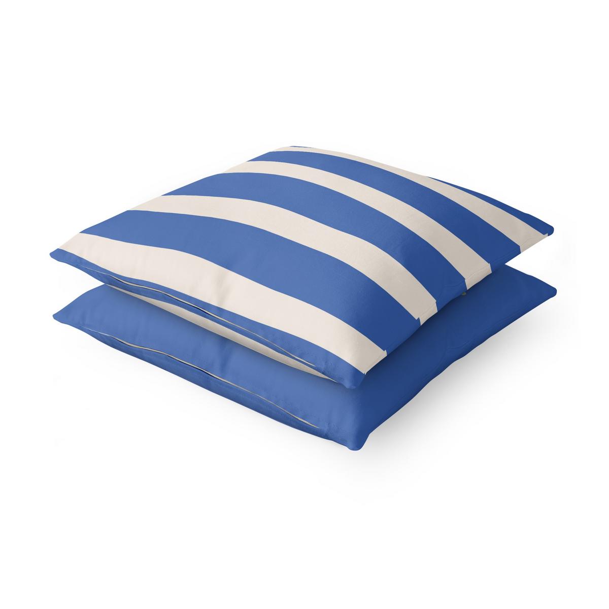 DEKOKISSEN 2er-Set Sommerurlaub Duo VI 40/40 cm - Blau, Textil (40/40cm) - Bilderwelten