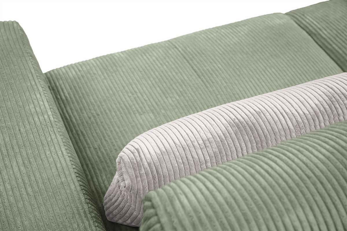 SOFA OLI 3-Sitzer, salbeigrün - Salbeigrün, Holz/Textil (208/91/108cm) - Wozimo