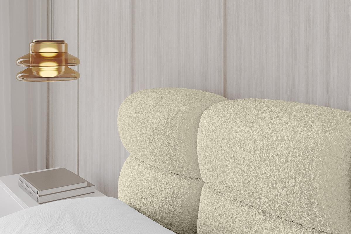 POLSTERBETT mit Bettkasten und Lattenrost, Boxbett ohne Matratze - NOMA 160x200 Beige - Beige, Holzwerkstoff/Textil (160/200cm) - ALTDECOR