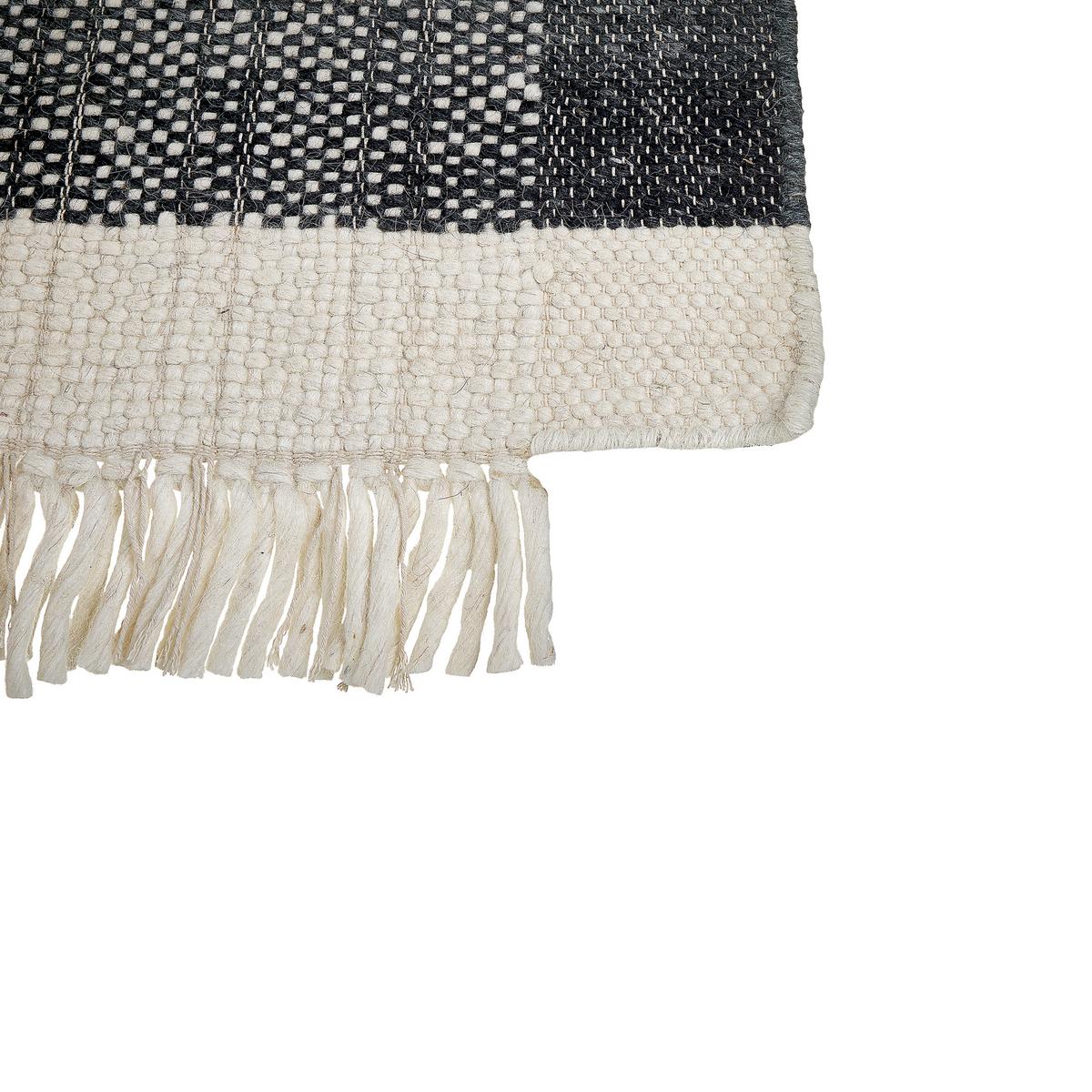 KURZFLOR-TEPPICH Atlanti 150/80 cm - Schwarz, Textil (80/150cm) - Beliani