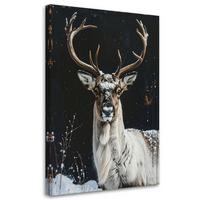 LEINWANDBILD Weihnachten 20x30cm - Schwarz, Textil (20/30cm) - Feeby