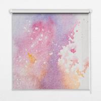 INNENROLLO - Fensterrollo - Rollo - 120x140 cm - Künstlerischer Farbklecks - Pink, Kunststoff (120/140/0.5cm) - TULUP
