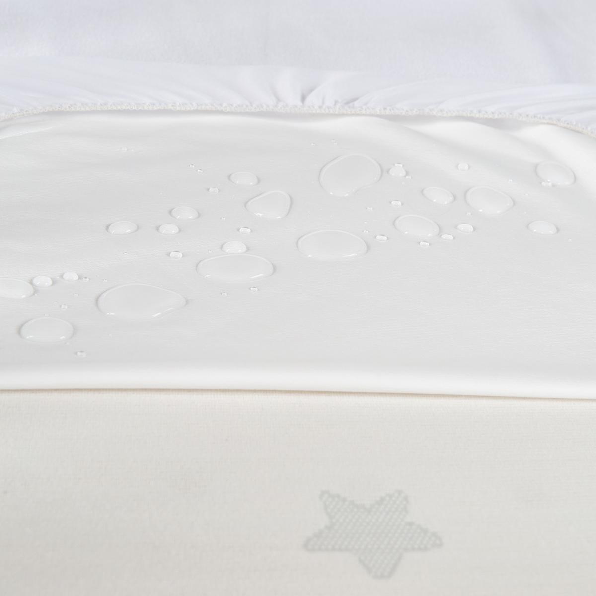 SPANNBETTLAKEN mit Feuchtigkeitsschutz 45 x 90 cm - Weiß, Textil (45/90cm) - Roba