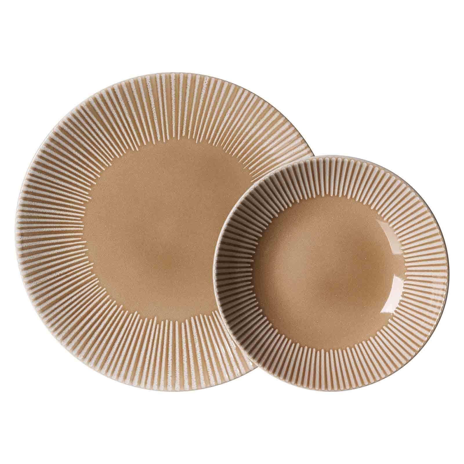 TAFELSERVICE Banda Beige 12-tlg. - Beige, Keramik (2/2/2cm) - Ritzenhoff Breker