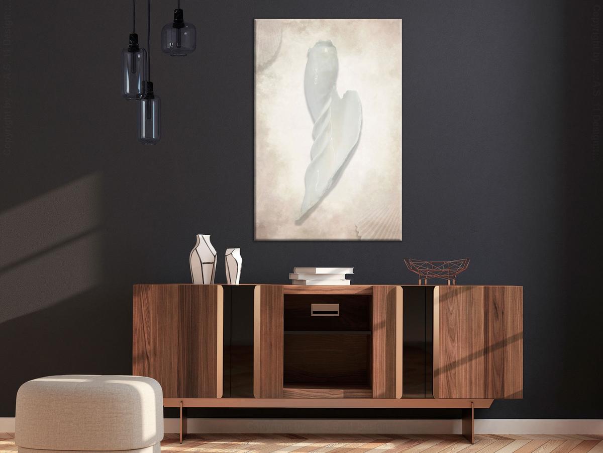 KUNSTDRUCK Beige 80/120 cm - Beige/Grau, Textil (80/120cm) - KUNSTLOFT