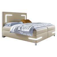 BOXBETT Delos LED - H3 - Beige, Holz (160/200cm) - MIRJAN24