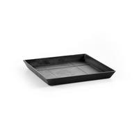 BLUMENTOPFUNTERSETZER quadratisch 28/28/3 cm Dunkelgrau - Dunkelgrau, Kunststoff (28/3cm) - Ecopots