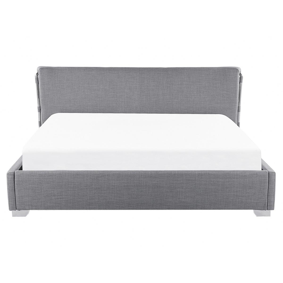 POLSTERBETT 160/200cm Grau Paris - Grau, Textil (160/200cm) - Beliani
