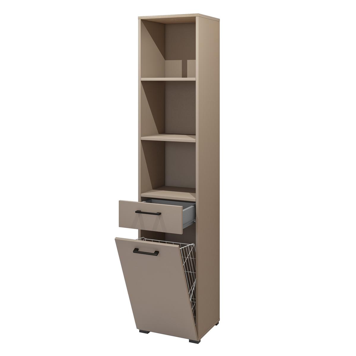 BÜCHERREGAL ROSIRIS 40x40x197 cm, Regal Beige - Beige, Holzwerkstoff (40/197/40cm) - MASSENO