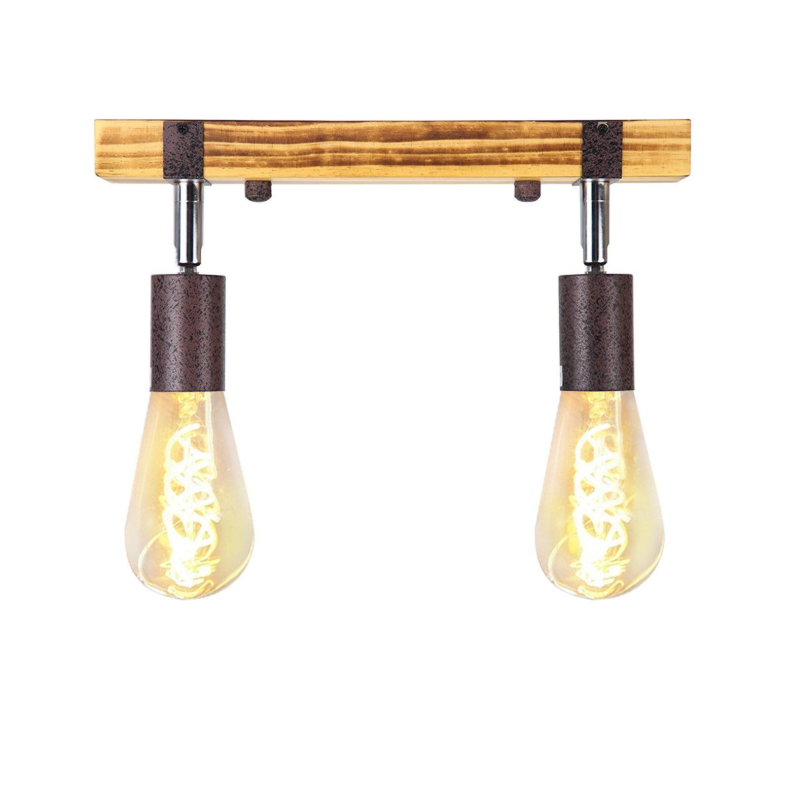 DECKENSTRAHLER Dickson 2-flammig 30/6/14.5cm - Eschefarben, Metall (30/6/14.5cm) - Nettlife