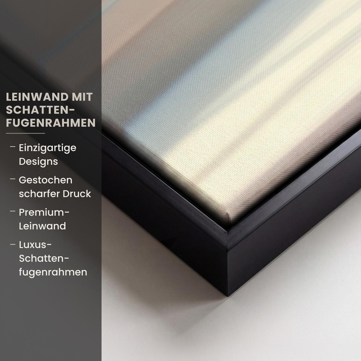 LEINWAND Bilder mit Rahmen - Stillleben - Vase - Osterzweig - 120x80 - Hellblau, Textil (120/80cm) - MuchoWow