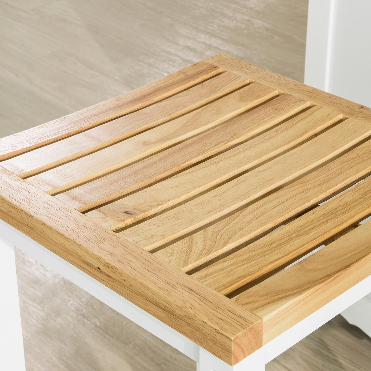 2ER Set KÜCHENSTUHL - Weiß, Holz/Holzwerkstoff (35/61/35cm) - SoBuy