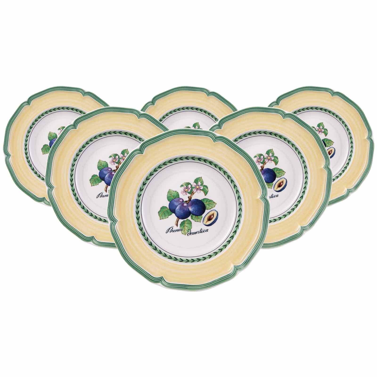 SUPPENTELLER French Garden Valence bunt ø 22,8 cm 6er Set - Multicolor, Keramik (22.8cm) - Villeroy & Boch