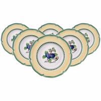 SUPPENTELLER French Garden Valence bunt ø 22,8 cm 6er Set - Multicolor, Keramik (22.8cm) - Villeroy & Boch