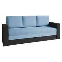 SCHLAFSOFA Calabrini - Blau/Schwarz, Holz/Kunststoff (222/86/75cm) - MIRJAN24