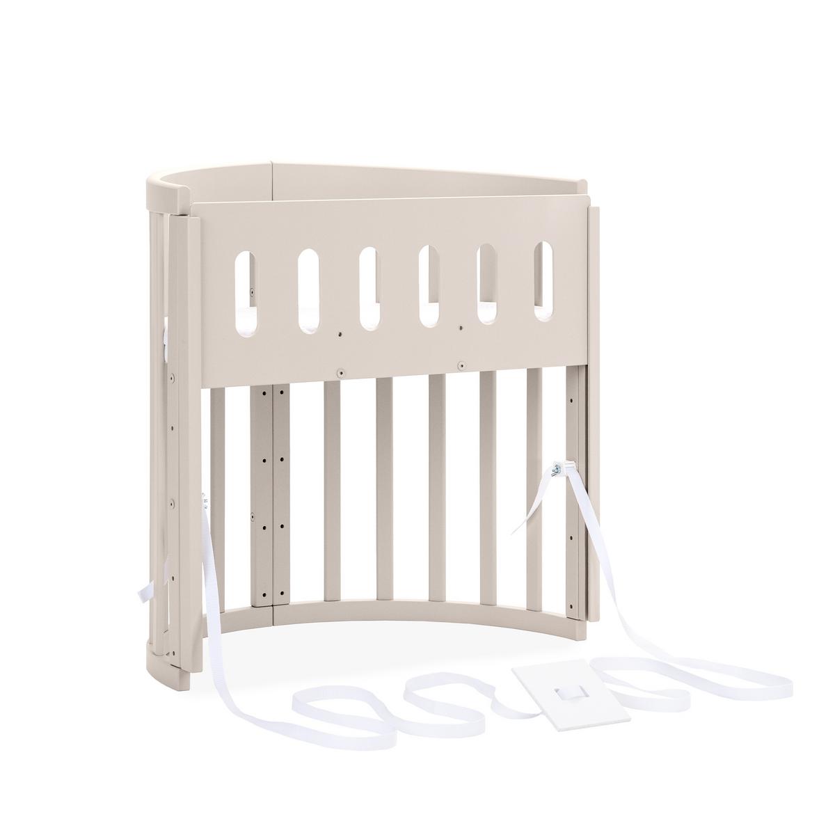 BABYBETT Kaschmir Oval 7in1 mit Matratze - Kaschmir, Holz/Textil (73/124cm) - waldin