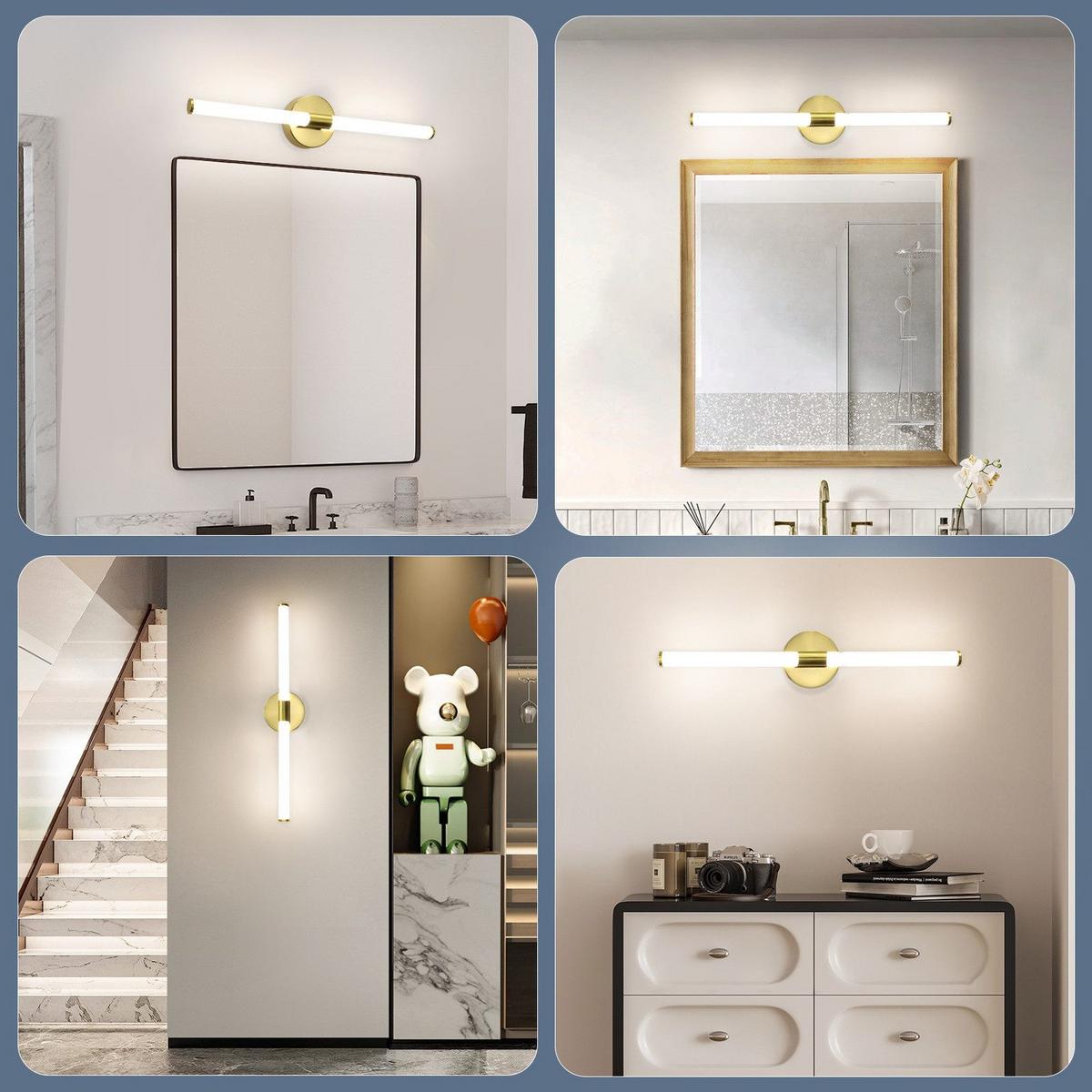 SPIEGELLEUCHTE ALLEN II 60/12/6.6CM - Goldfarben, Metall (60/12/6.6cm) - Nettlife