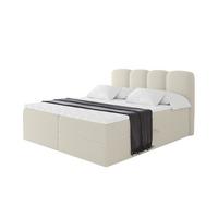 BOXBETT mit Matratze H4 - NINA - 180x200 cm - Beige - Sandfarben, Holzwerkstoff (180/200cm) - ALTDECOR