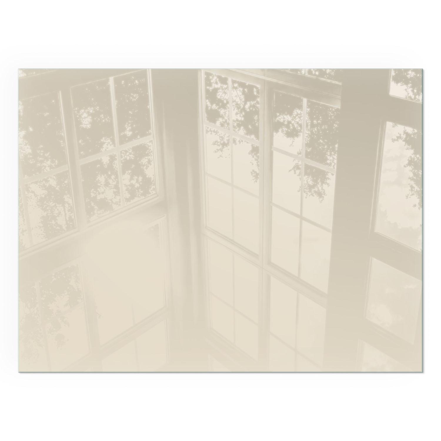 GLASPLATTE für Kamin 80x60 cm - Gelb, Glas (80/60/0.4cm) - TULUP