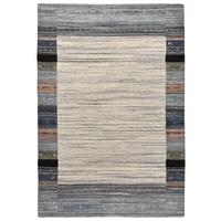WOLLTEPPICH Nebraska mit Bordüre 140x200 cm - Multicolor, Textil (140/200cm) - THEKO