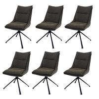 ESSZIMMERSTUHL Grün 6er-Set - Grün, Textil (52/92/52cm) - MCW