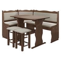 ECKBANKGRUPPE Mini - Hellbraun/Beige, Holz (145/87/105cm) - MIRJAN24
