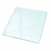 GLASPLATTE für Kamin transparent 50x50 cm - Transparent, Glas (50/50/0.4cm) - TULUP
