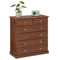 KOMMODE PARIS Kastanie - Kastanienfarben, Holz (91/95/39cm) - IDIMEX