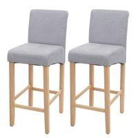 BARHOCKER Grau 2er-Set - Grau, Textil (39/105/53cm) - MCW