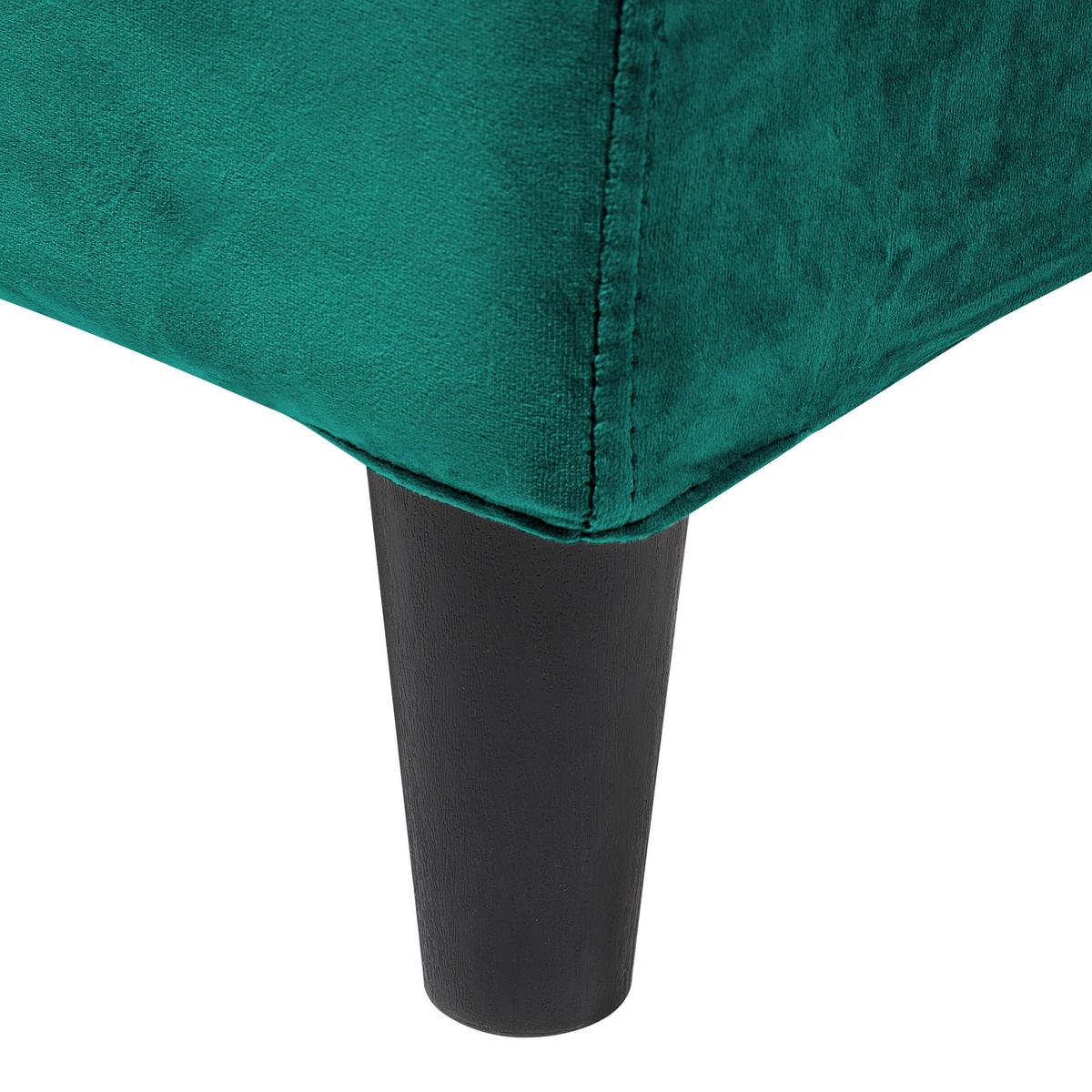 BETTRAHMENBEZUG Samtstoff 180/200 cm Smaragdgrün Fitou - Smaragdgrün, Textil (190/214cm) - Beliani