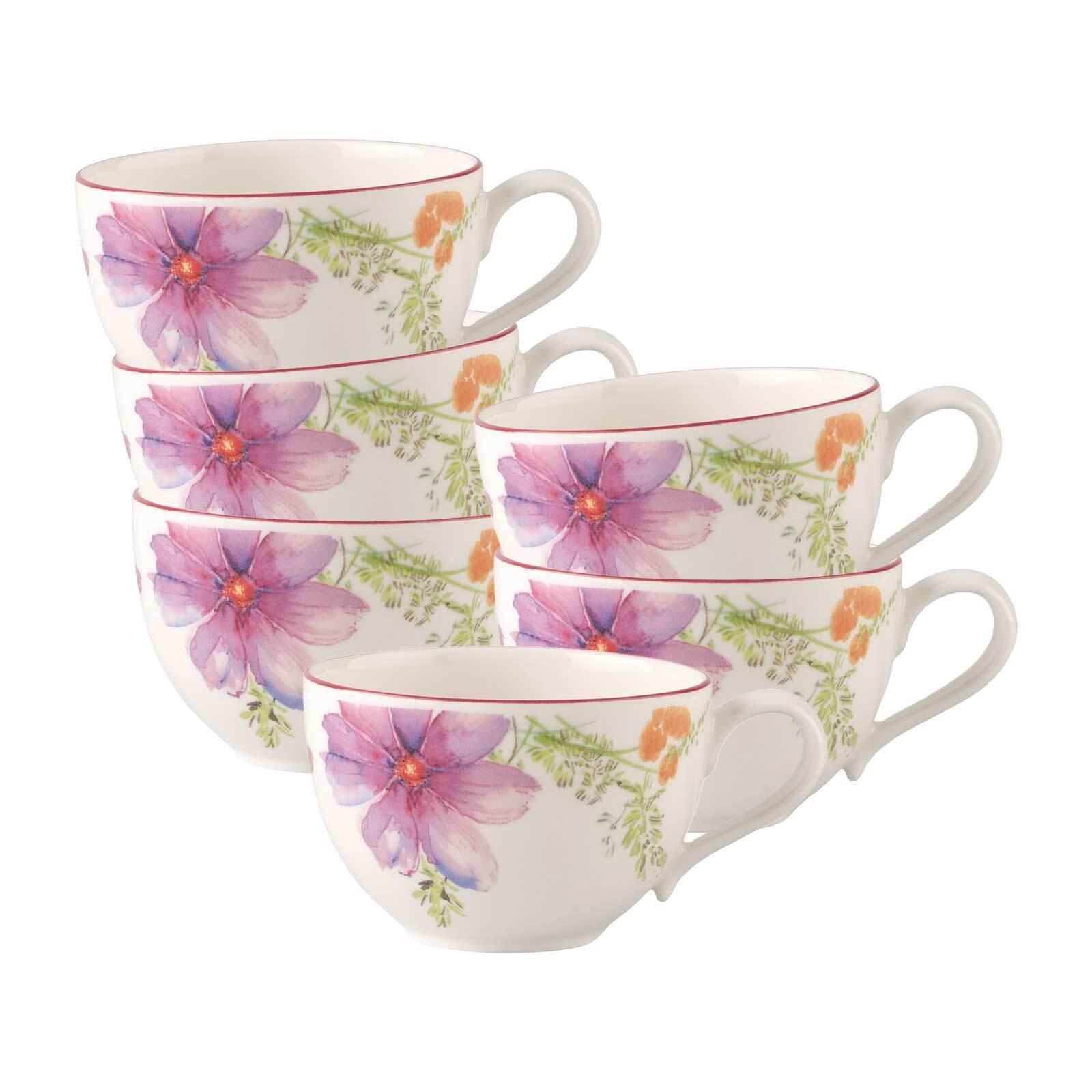 FRÜHSTÜCKSTASSEN Mariefleur Basic bunt 290 ml 6er Set - Multicolor, Keramik (0.29L) - Villeroy & Boch
