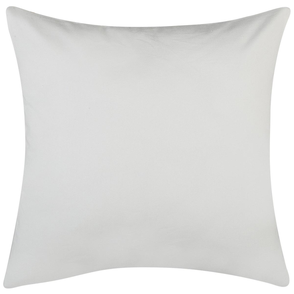DEKOKISSEN 2er-Set Cremeweiß 45/45 cm Alyssum - Ecru, Naturmaterialien/Textil (45/45cm) - Beliani
