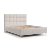 POLSTERBETT Cora 120/200 cm Hellbeige im Neve Stoff - Sandfarben/Naturfarben, Holz/Holzwerkstoff (120/200cm) - AltaBeds