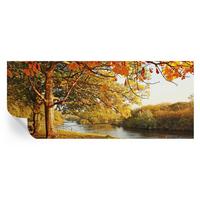 FOTOTAPETE 250x104 cm - Küstenherbst - Gelb, Textil (250/104cm) - Wallfluent