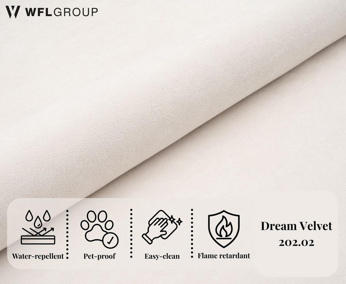 BOXBETT Amira mit Bettkasten, Samt Creme, Beige 140/200 cm – 7-Zonen Taschenfederkern-Matratze & Komfortschaum-Topper - Beige/Creme, Kunststoff/Textil (140/200cm) - WFL GROUP