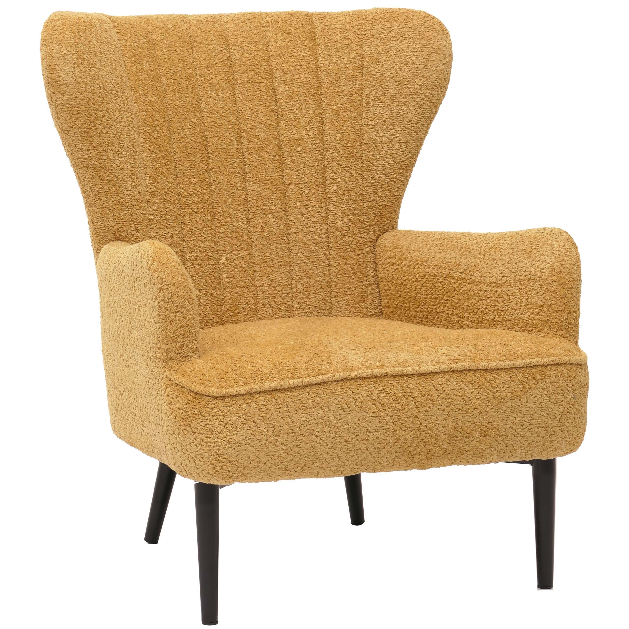 LOUNGE-SESSEL Gelb - Gelb, Textil (75/80/78cm) - MCW