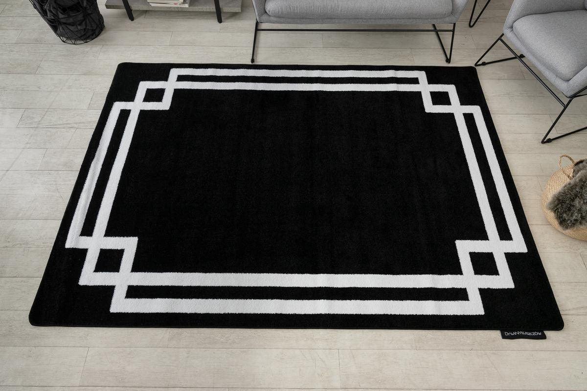 TEPPICH Hampton 160/220 cm - Schwarz, Textil (160/220cm) - rugsX