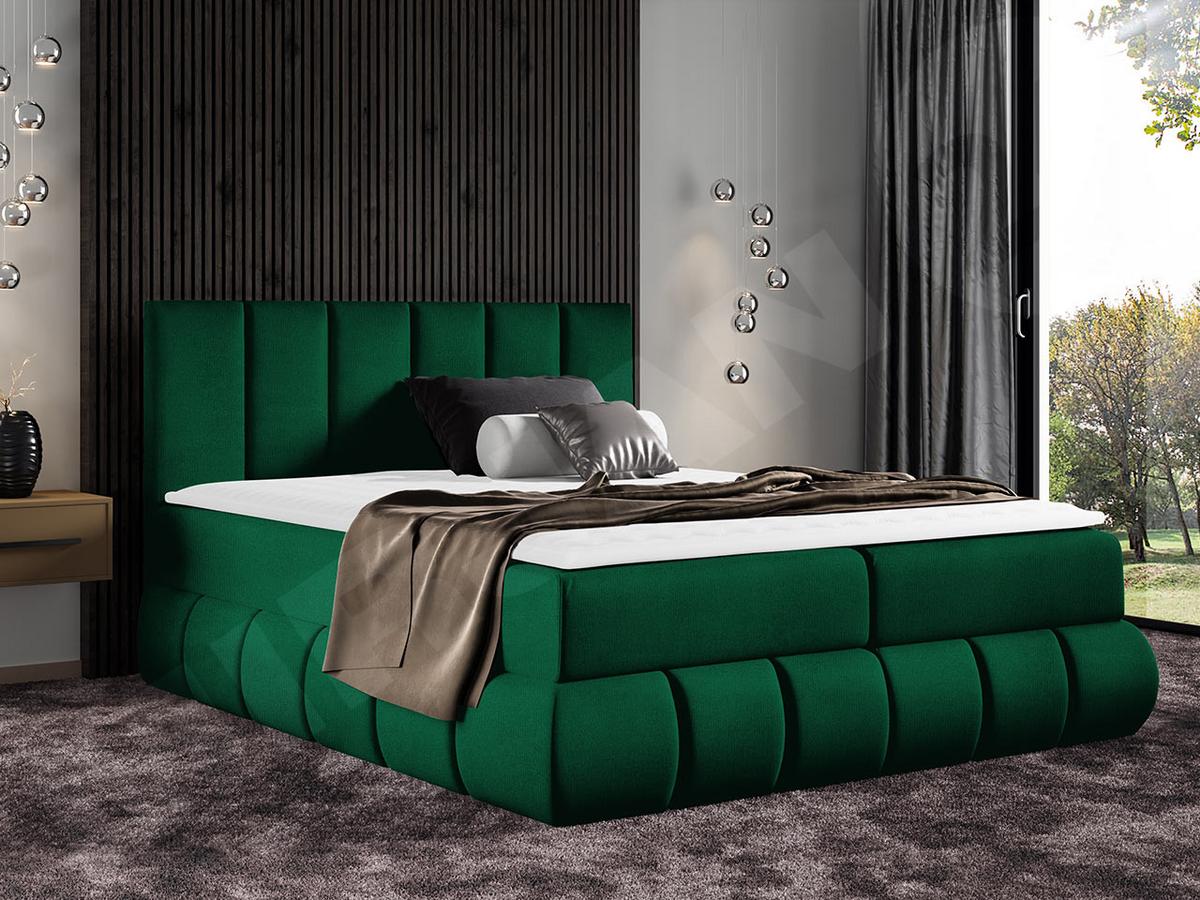 BOXBETT Venezia - H3 - Grün, Holz (160/200cm) - MIRJAN24