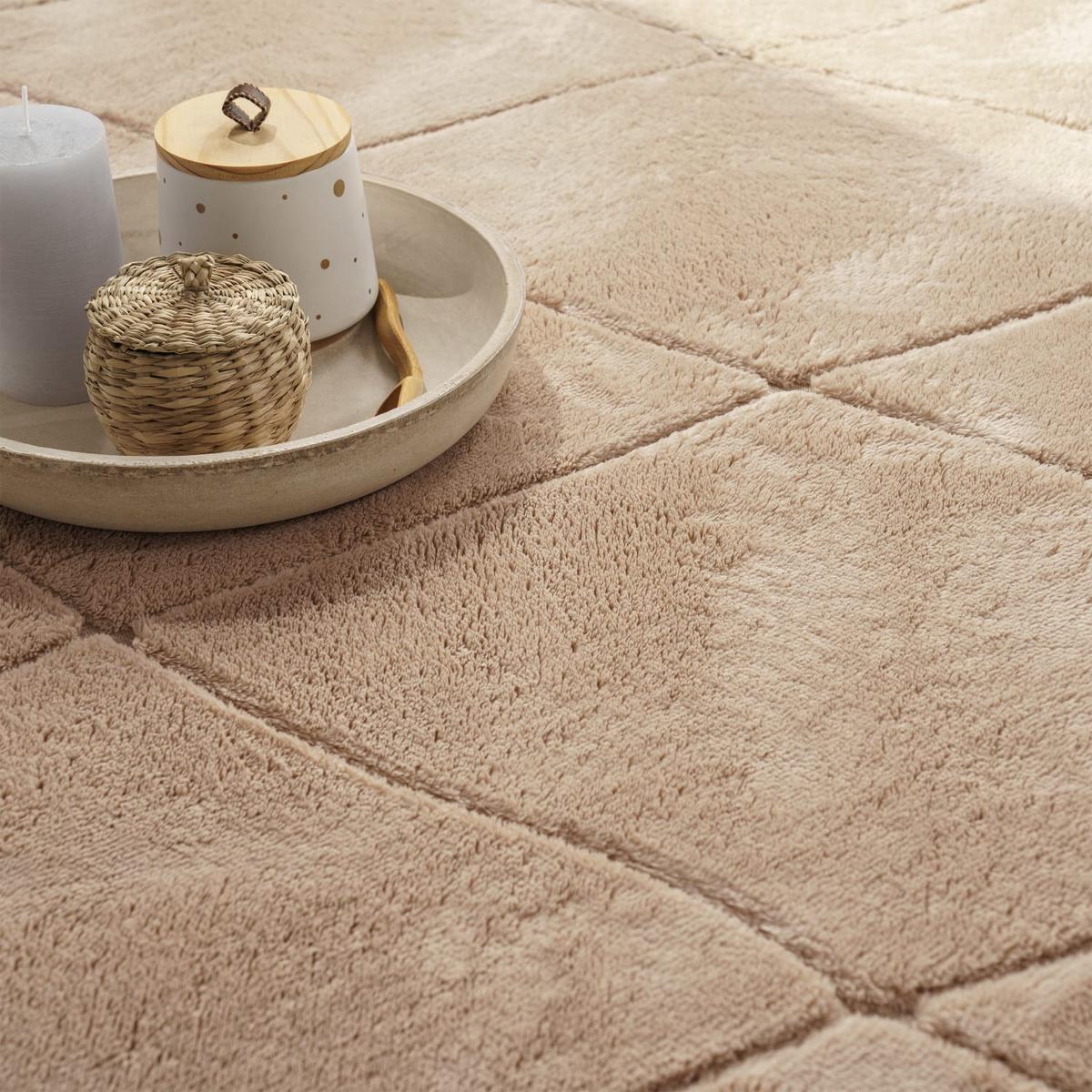 FLACHWEBETEPPICH Skandinavisch Beige 60 x 100 cm - Sandfarben, Kunststoff (60/100cm) - TT Home