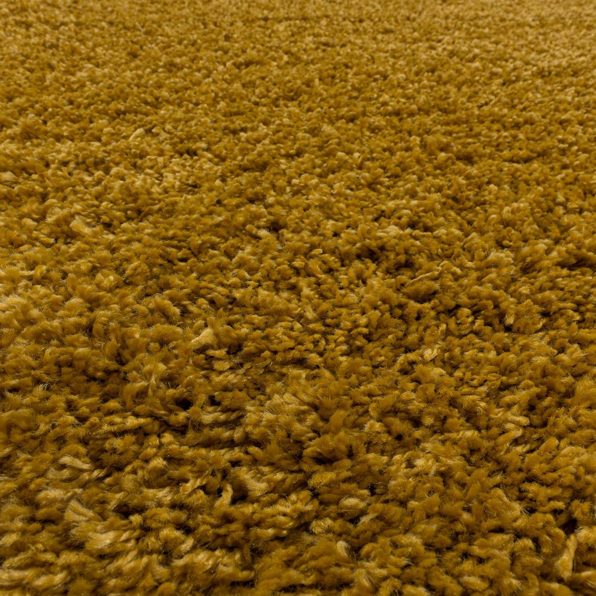 TEPPICH Hochflor SPREE in Gold, einfarbig, 80 x 150 cm - Goldfarben, Textil (150/80cm) - KADIMA DESIGN